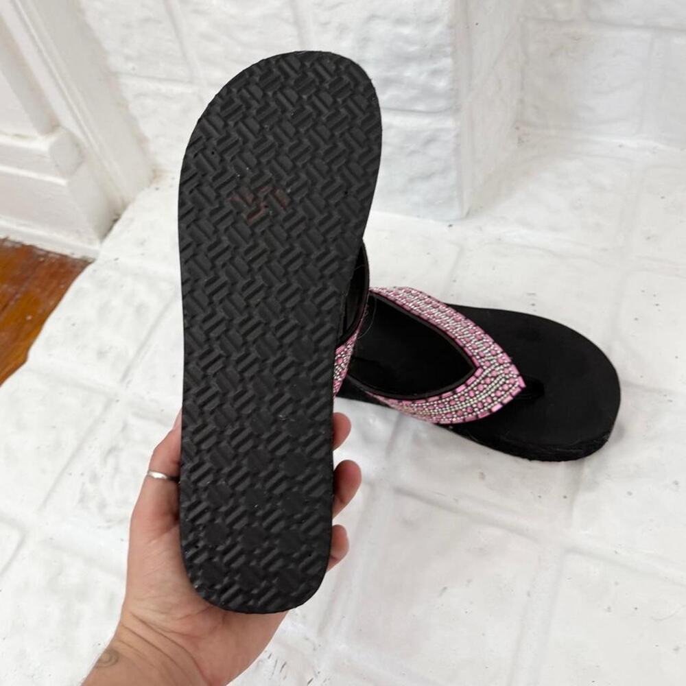 ✿ Y2K Rhinestone Platform Flip Flops ✿ - Picture 4 of 4